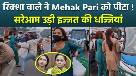 Mehak Pari Fight With Rickshaw Driver Video Viral Public Funny Reaction Mehak Pari Reply Video