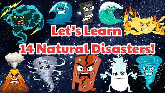 14 Natural Disasters Explained for Kids ️❄️ Learn English with Fun & Easy Videos